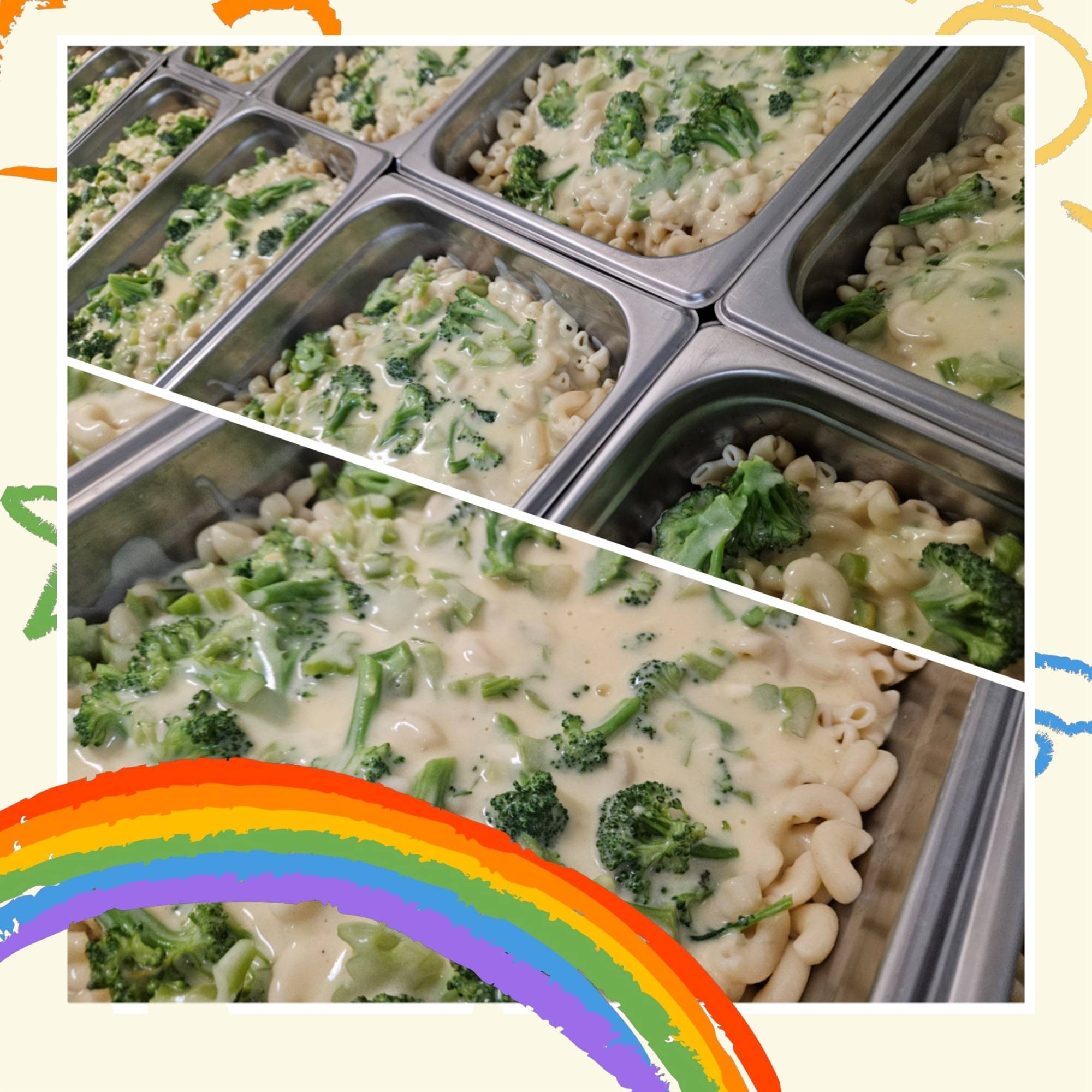 Poulet et brocoli sauce crémeuse avec riz